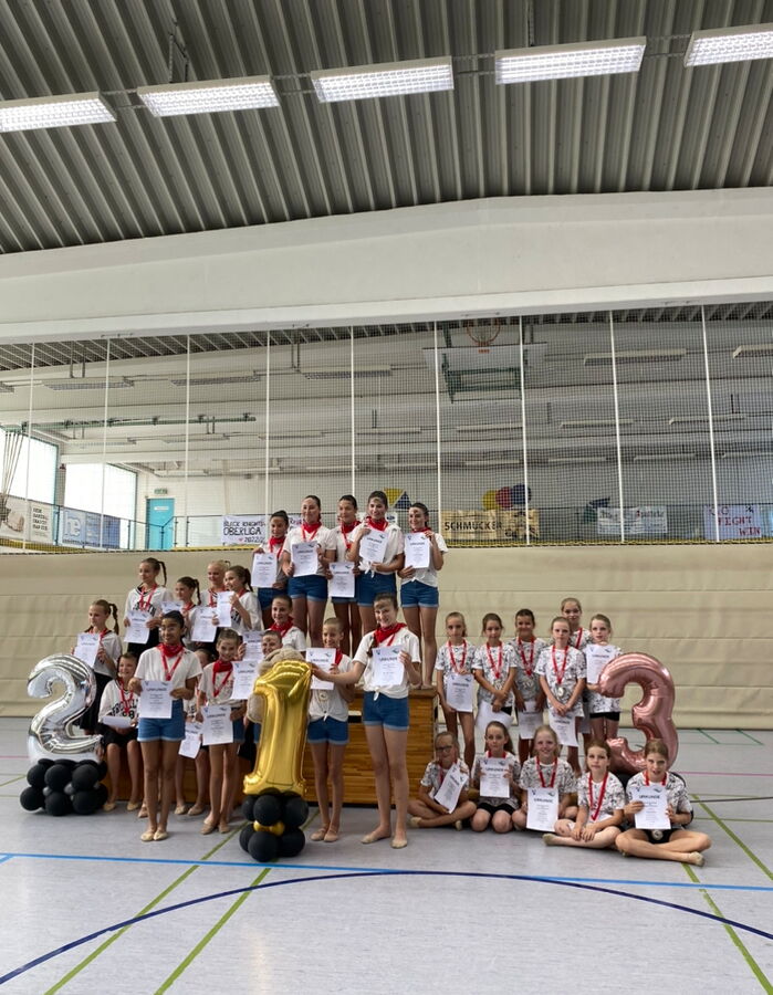 Gruppenfoto der Kinder beim Gaukinderturnfest