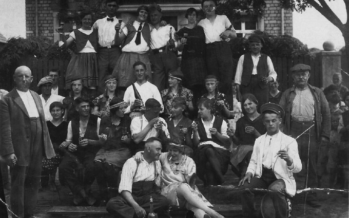 Vereinsmitglieder an Fastnacht 1928/29